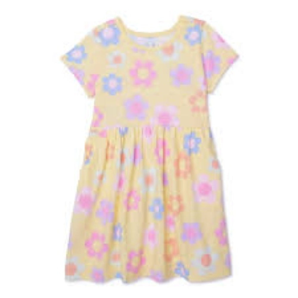 KIDS YELLOW FLOWER DRESS